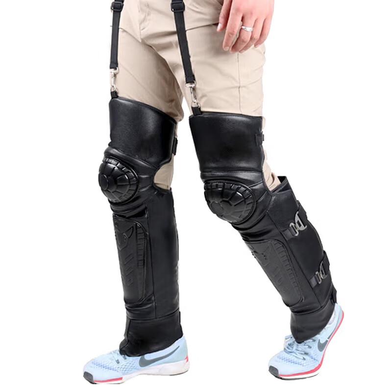 Adandyish All-Season Motorcycle & E-bike Impact-Resistant Knee Pads Extended Fit