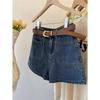 2023 Retro Spicy Girl High-Waist Denim Shorts: Plus Size, Slimming A-line, Wide Leg, Trendy Summer Hot Pants