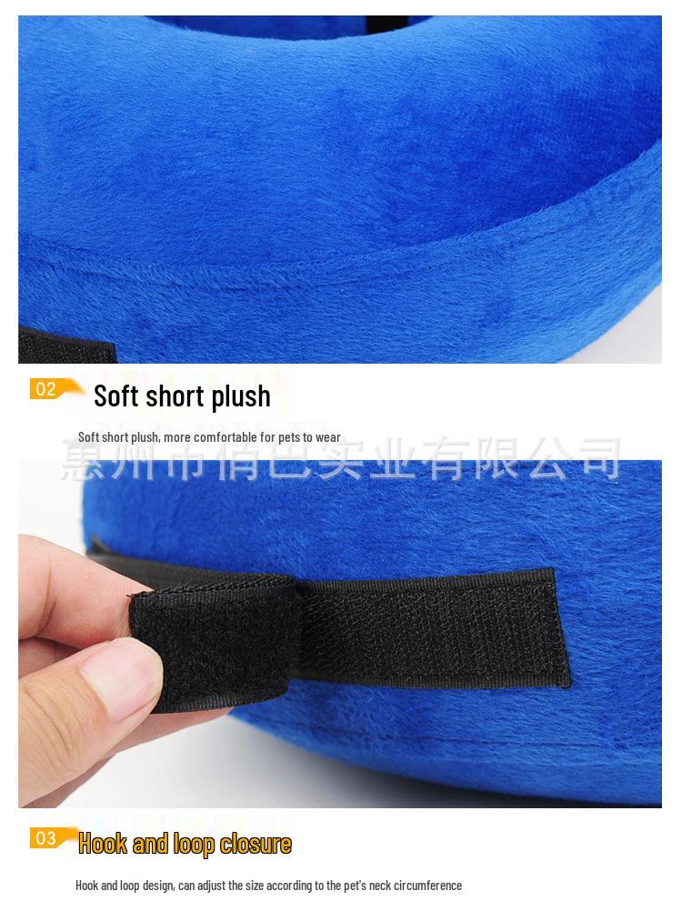 Aufblasbarer PVC-Halsring für Hunde - Warm, Weich, Leckschutz & Verstellbar