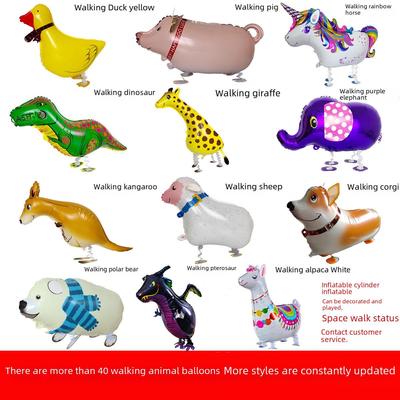 "Internet Celebrity Walking Balloons - Pig, Sheep, and Duck Designs for Night Markets"