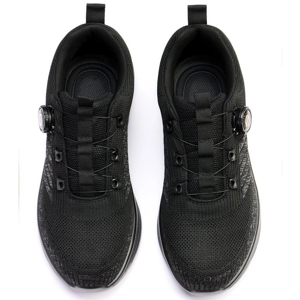 New Men's Rotary Buckle Safety Shoes Anti-Impact Anti-Piercing Lightweight Work Boots Fashion Sporty Design for Outdoor Pro