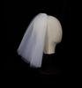 V805 Soft White Double-Layer Bridal Veil - Short Style for Photoshoots & Styling