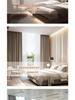 High-Grade Cream Blackout Bedroom Curtain: Simple, Luxurious Light-Blocking Fabric