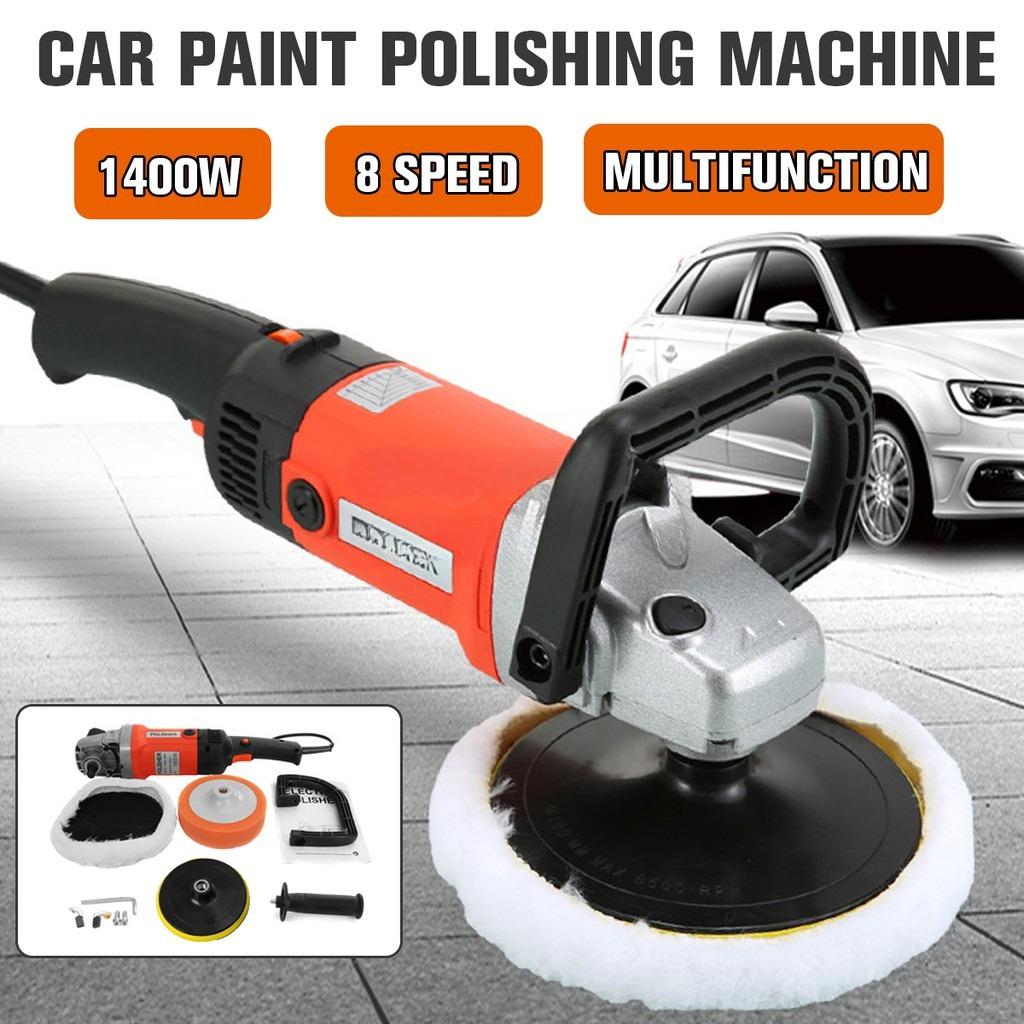 8 Speed Electric Car Polisher Sander Buffer Polishing Machine Kit 1400w 220V