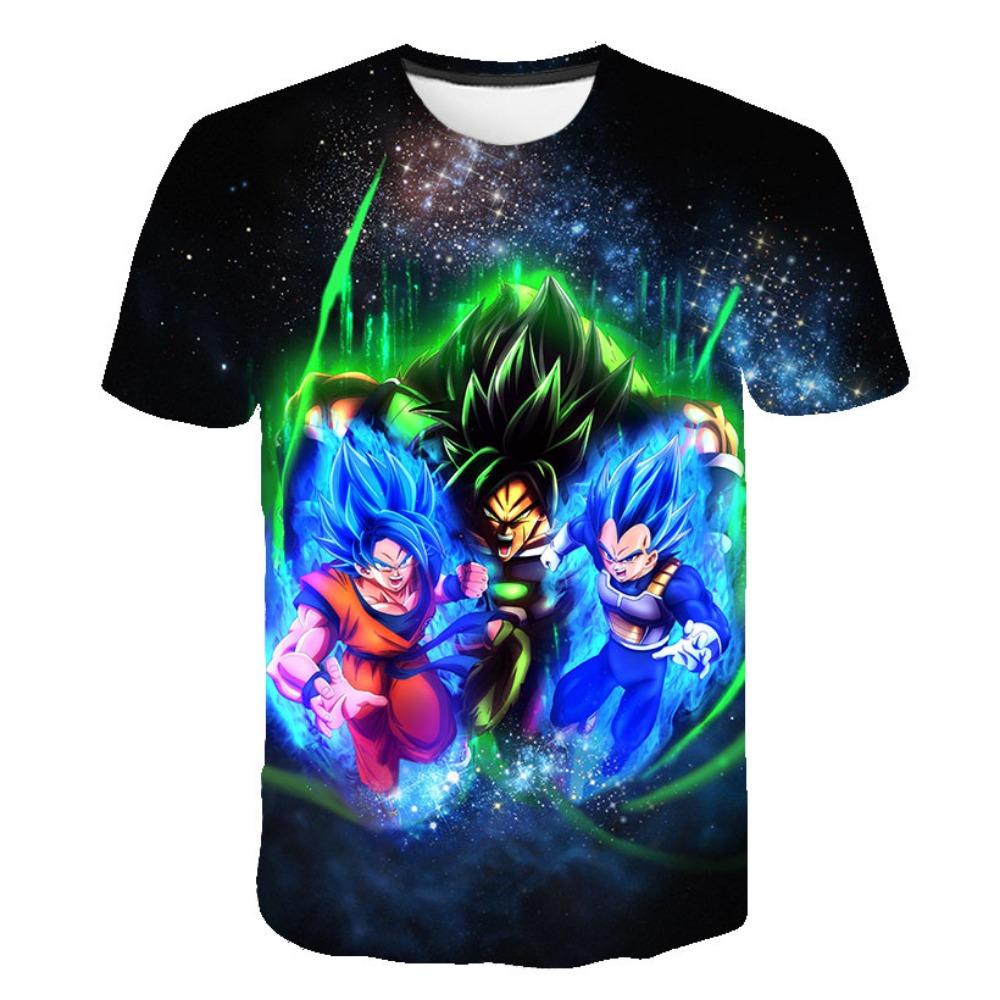 Dragon Ball T-shirt Anime T shirts Child Tees Cartoon Goku T Shirts men Clothes Children's Tops aldult Summer Soft Short Sleeve