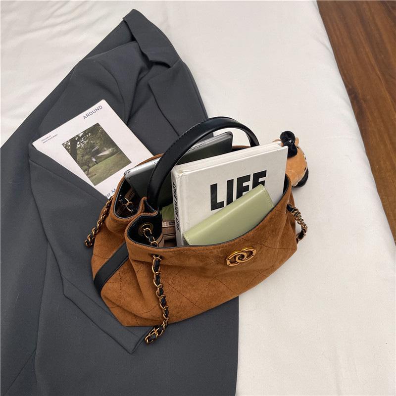 Handheld Frosted Chain Bag for Women - 2025 Large-Capacity Shoulder Crossbody with High-End Style