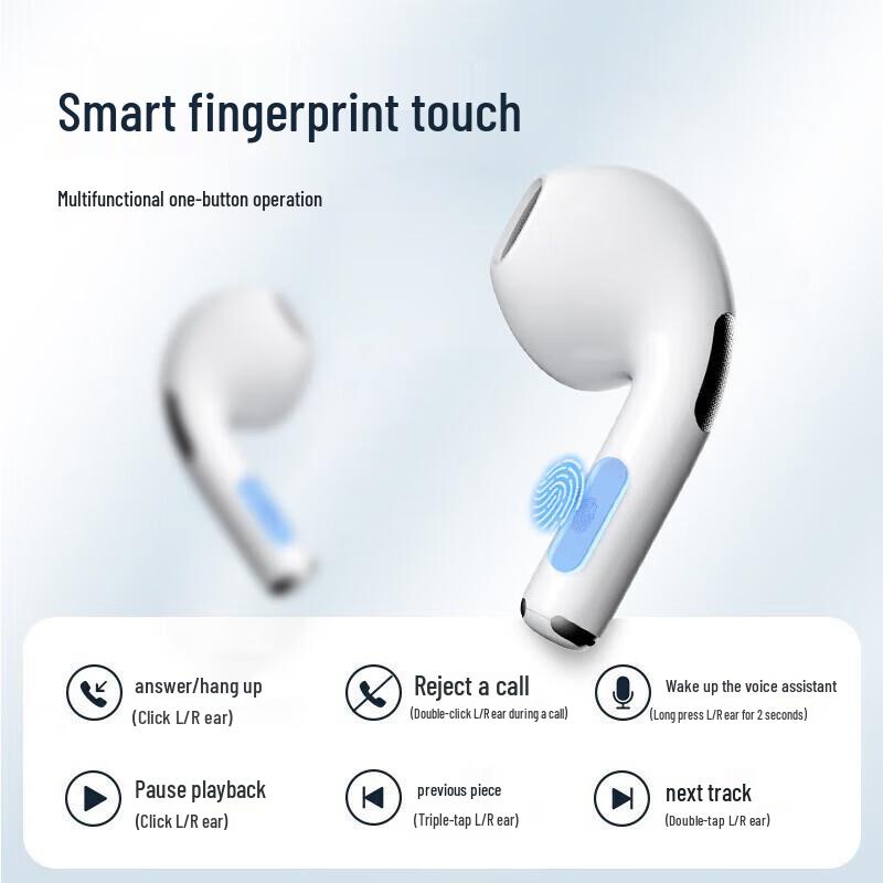 OKSJ H77 Wireless Semi-in-Ear ENC Noise Cancelling Earbuds