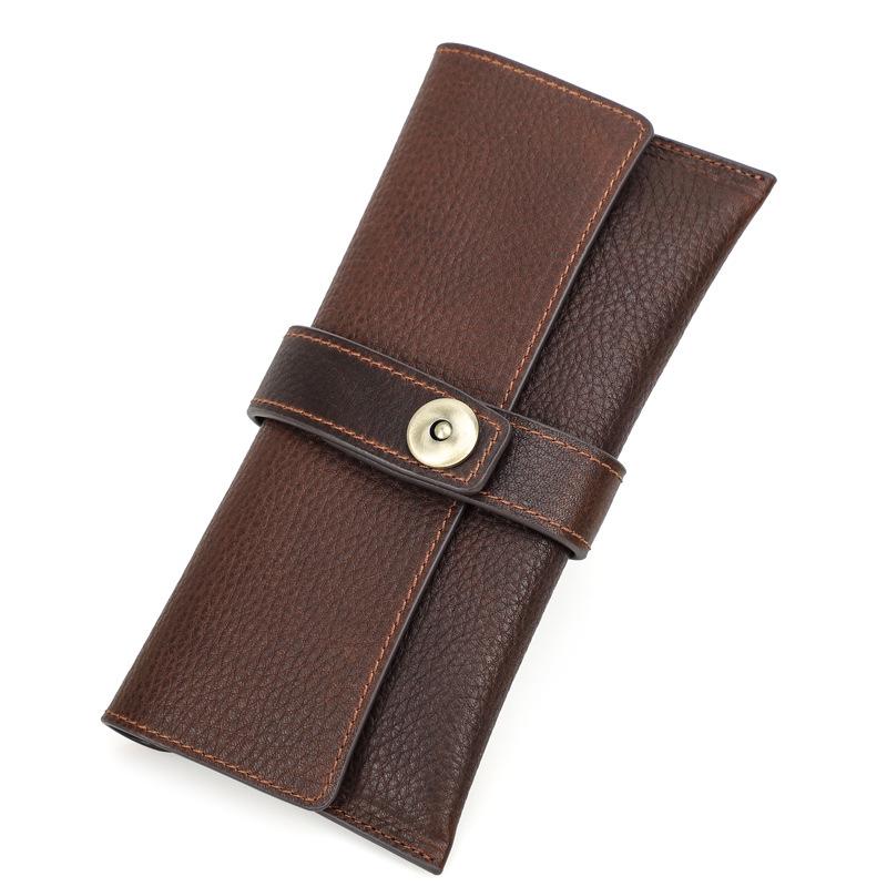 Genuine Leather Magnetic Sunglasses Case - Handmade Portable Cowhide Storage Bag