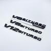 CXGSL1 Letter Emblem for Mercedes Benz AMG V12BITURBO V8 BITURBO 4MATIC+ Car Styling Fender Logo Sticker Chrome Black Red