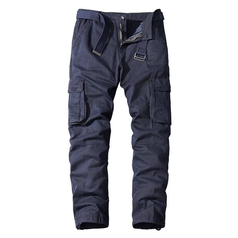 Men Casual Cotton Cargo Pants Elastic Outdoor Hiking Trekking Tactical Sweatpants Male Military Multi-Pocket Combat Trousers