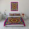 Radiant Mandala Blossom. Bedding Sets Duvet Covers Pillowcases(1* Duvet Cover 2* Pillowcases Without Duvet Insert)
