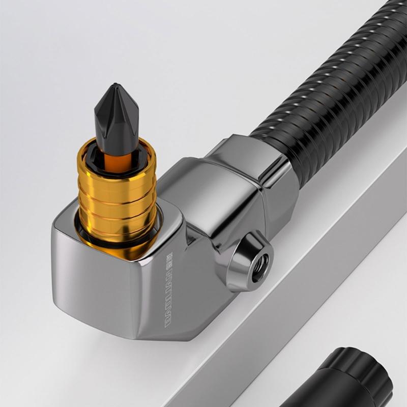 Efficient MultiFunctional Right Angles Drill Adapter Tool With Double Head Ergonomic Handle For Reduced Hand Fatigue
