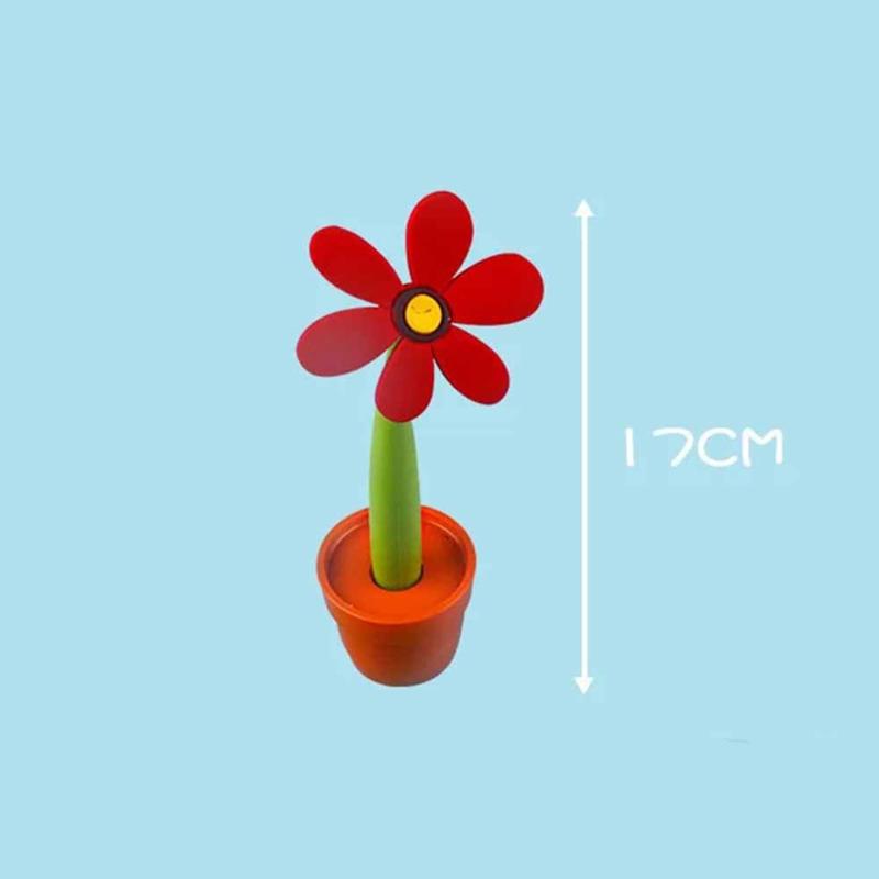 1 Piece Potted Plants Sunflower Ballpoint Pen Cute Kawaii Stationery Office School Supplies Creative Gift Funny