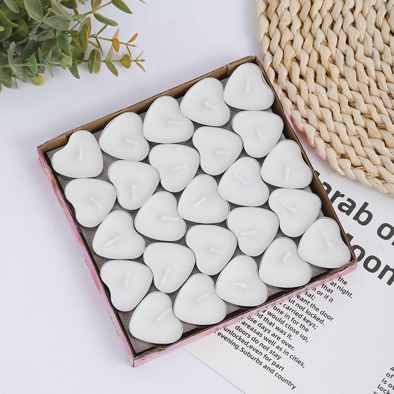 Heart-Shaped DIY Candle Set - 2-Hour Tealight for Valentine's, Proposal, or Birthday