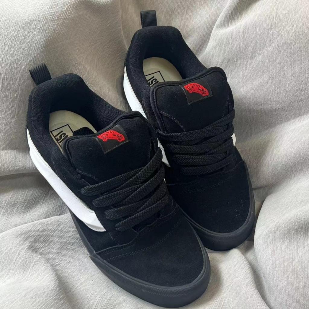 Knuskool Czarne Szkockie Lekki Luksus Buty Deskorolkowe Amerykański Retro Pulchne Buty Chlebowe Codzienne Buty Deskorolkowe dla Pary