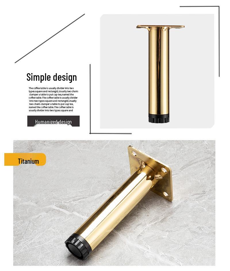 Elegant Tri-Pronged Metal Legs for Furniture: Sofa, Coffee Table, Cabinet, and Bathroom Cabinet Support