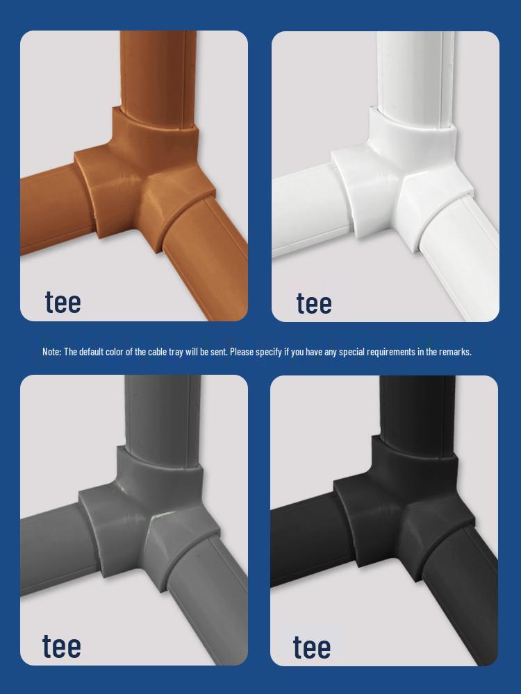 Driehoekige PVC Oppervlaktemontage Hoek Kabelgootstrip voor Decoratieve Kabelgeleiding