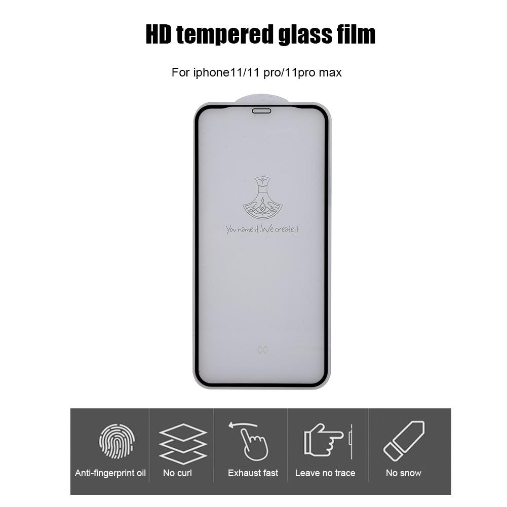 2 PCs Soft Edge Full Coverage Unseen Mobile Phone Tempered Glass Film for iPhone11 11 Pro 11Pro MaxFor iPhone11Pro