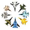 8Pcs Alloy Fighter Toys Ornament Souvenir Durability Decorative Toy Aircraft