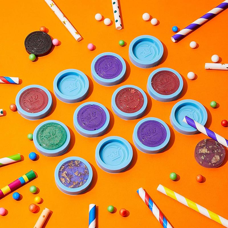 WTEMPO Blue Resin International Chess Silicone Molds DIY Resin Epoxy Round Molds Chess Resin Casting Molds Home Decorations Making Molds