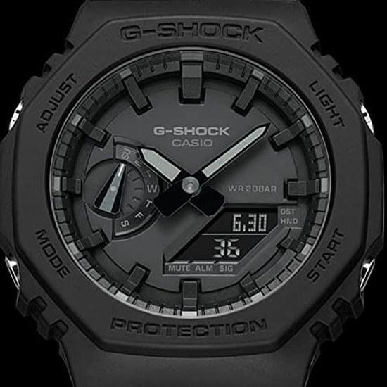 Casio G-Shock GA-2100-1A1 Ana-Digi All Black Wristwatch Mens Carbon Core Guard