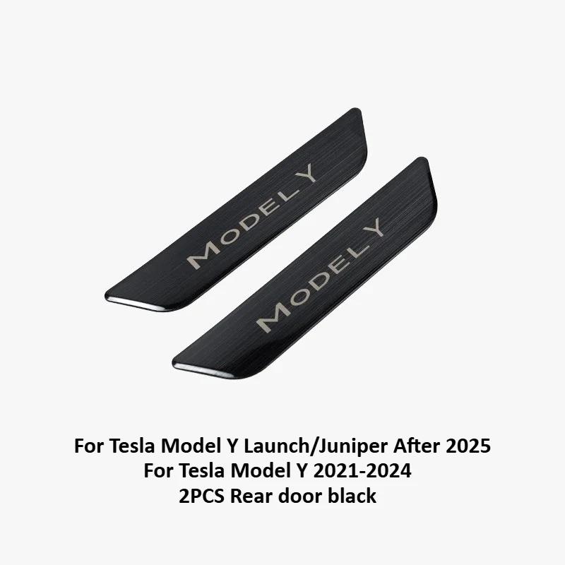 Stainless Steel Door Welcome Pedals for Tesla Model Y Juniper Model 3 2025+ Sill Protector Bars Cover Interior Car Accessories