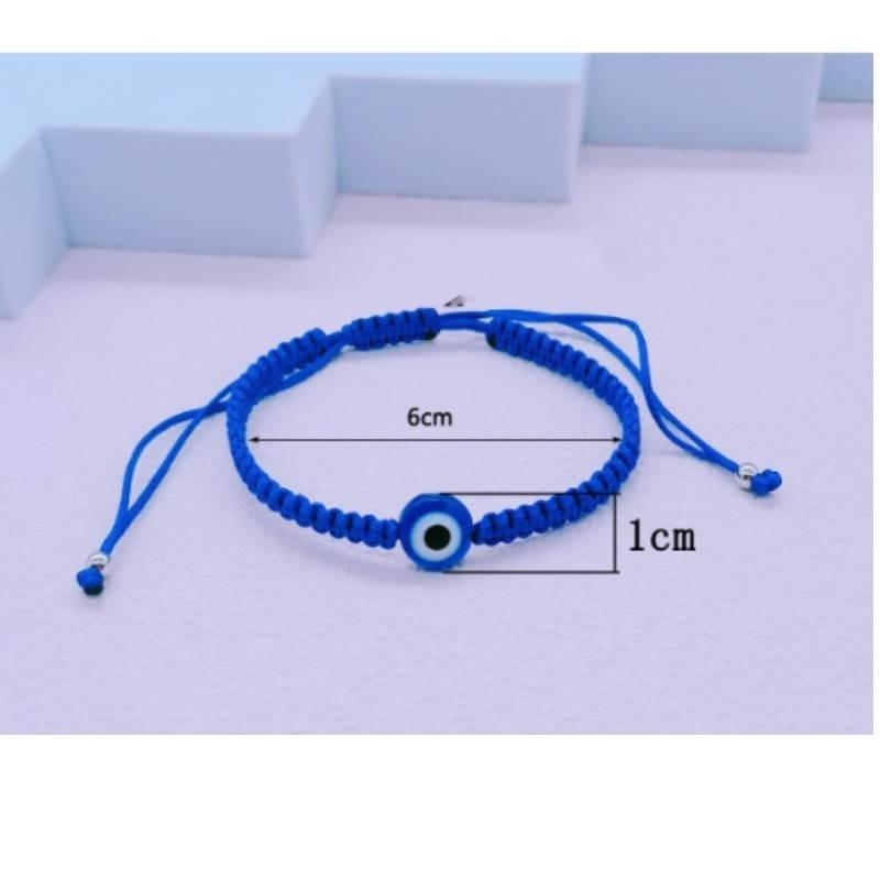 Trendy European And American Handmade Bracelet With Adjustable Evil Eye Design Perfect Gift For Couples