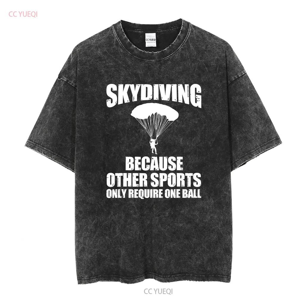 Coole Fallschirmspringer Kunst Für Fallschirmsprung Fallschirm Fallschirmspringer T-Shirt lang oder kurzärmelig vintage Gewaschen Streetwear Lässig Grafik