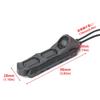 AXON-type three-key button remote switch for simultaneous operation of WADSN PEQ and SF lights [20mm rail/KeyMod/M-Lok compatible] (Black)