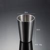 304 Stainless Steel Pint Cup Cold Drink Cup Titanium-plated Gold PVD Beer Mug Ins Industrial Wind Lid