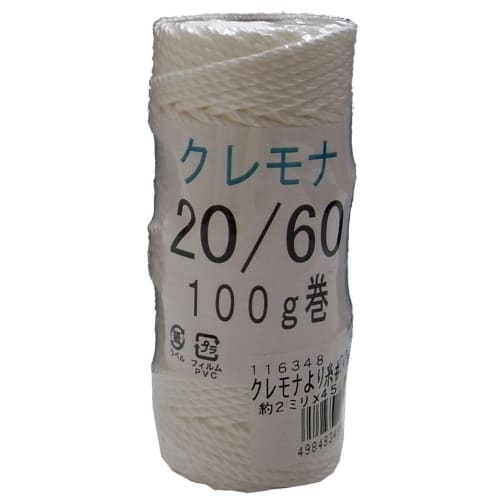 

Matsuura Kogyo Cremona Twine, #20, Approx. 2.0mm Thickness, 45m (#20 x 60 strands, 100g roll)