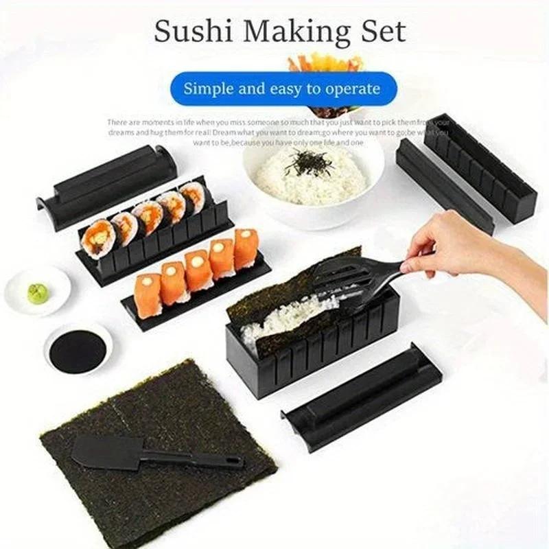 Sushi Mold DIY Sushi Ware Kjøkken Gadget Ris og grønnsaksrull Tang Sushirullverktøy