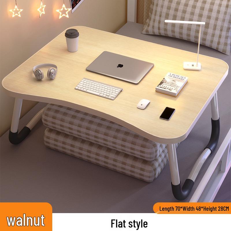 Folding Bedside Desk/Table for Laptop & Study - Bay Window, Bedroom, or Pit Use with Large Brackets