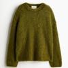 New Women's Loose Round Neck Plush Sweater: European & American Autumn/Winter Collection – Cozy, Solid Color Knit Outerwear, Lazy Style.