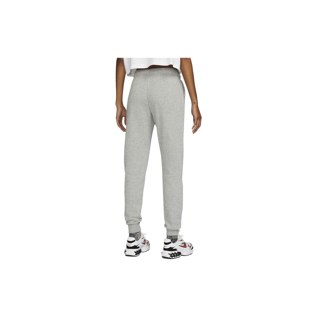 Nike High-Waist Drawstring Sports Pants With Solid Color Logo Women Bottoms Light-Grey DQ5191-063