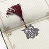 1 Pack Cute Owl Bookmark Birds Tassel Metal Bookmark Student Stationery Kids Gift