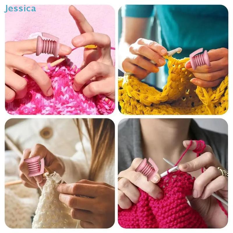 Crochet Knitting Finger Thread Winder - Yarn Storage Tool for Hand Knitting & Craft Projects