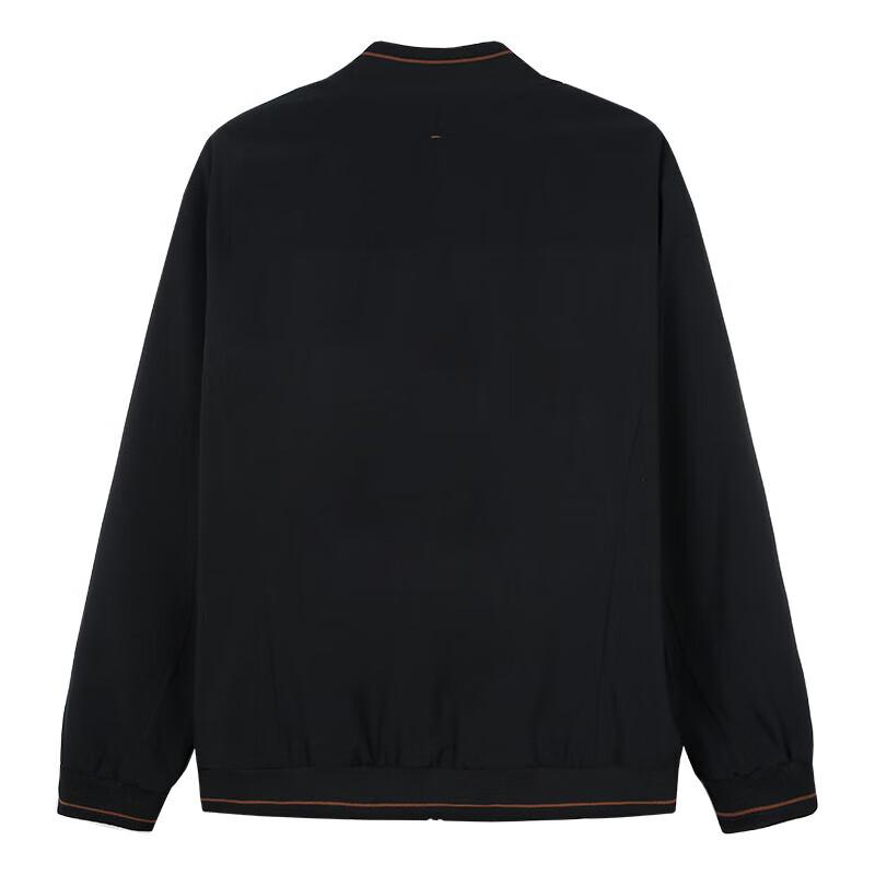 TRIES Men's Striped Color-Block Baseball Collar Jacket