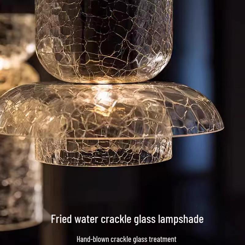 Crackle Pattern Retro Bedside Pendant Light - Modern Luxury Cafe Bar Wall Light