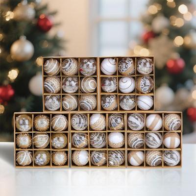 Набір різдвяних кульок «Порт кохання»: Домашні розписні кульки для прикраси, підвісні прикраси для різдвяної ялинки