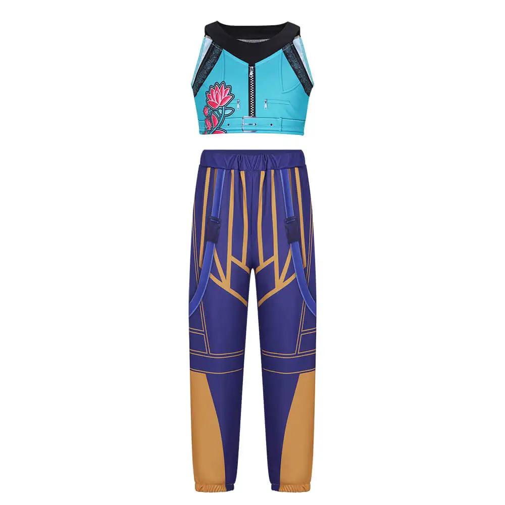 Barn Kpop Demonjegere Rumi Zoey Mira Cosplay Huntrix Kostyme for Jenter Klær Gruppe Idol Rollespill Halloween Karnevalsdrakt