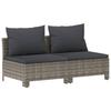 Vidaxl 10-Cz. Set da Giardino, Cuscini, Rattan PE Grigio