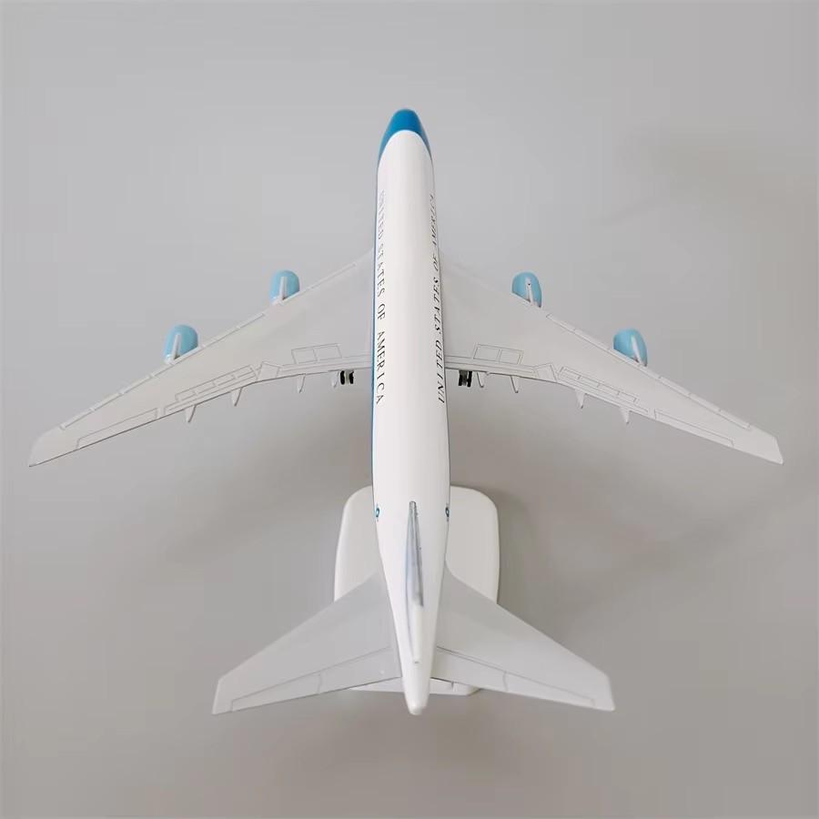 1/400 20cm B747 Air Force One Fluggesellschaft Modellflugzeug 747 Druckguss Nachbildung Legierung Metall Flugzeugspielzeug & Fahrwerk Hobby Serie