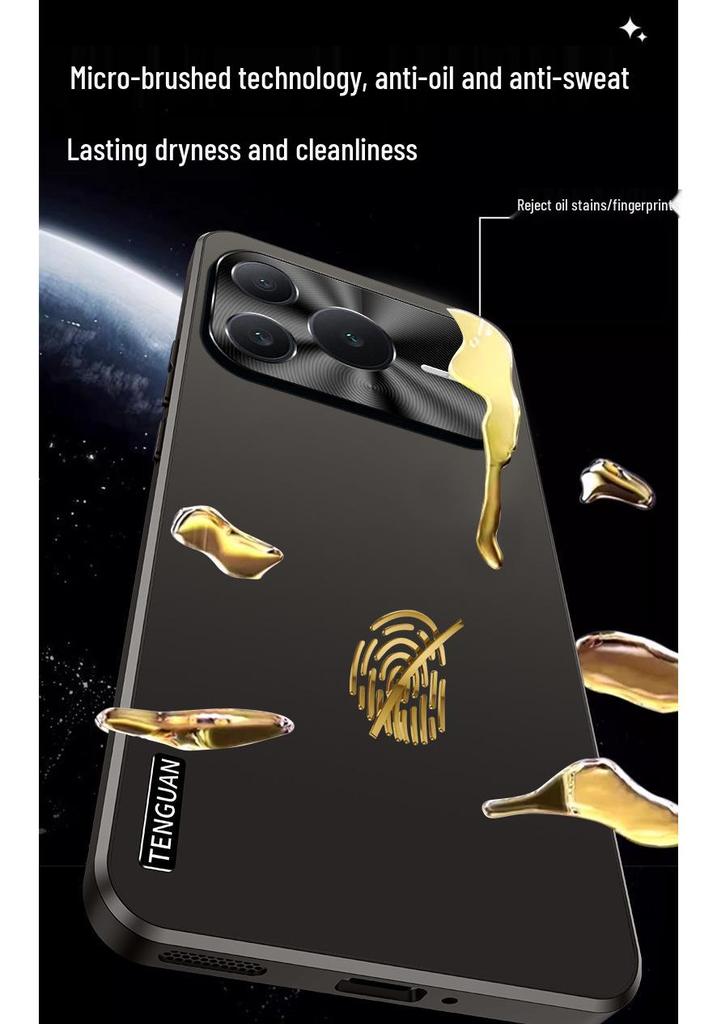 Compatible with Honor Power2: Frosted Protective Phone Case with Full Lens Coverage and Anti-Drop Features.