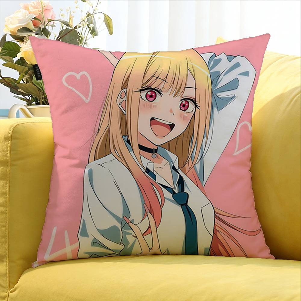 My D-Dress Up D-Darling Marin Kitagawa World Various Sizes Square Pillow Case For Car Home Bedchamber Decor
