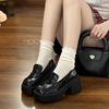 Fairy Wind Cute Platform Loafers 2026 Summer Daily Wear Versatile with Skirt Jk Mary Jane Shoes