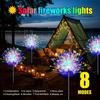 Solar Firework Fairy Lights 240-400 LED Outdoor Garden Decoration 8 Flashing Modes Lawn Pathway Lights Patio Party Wedding