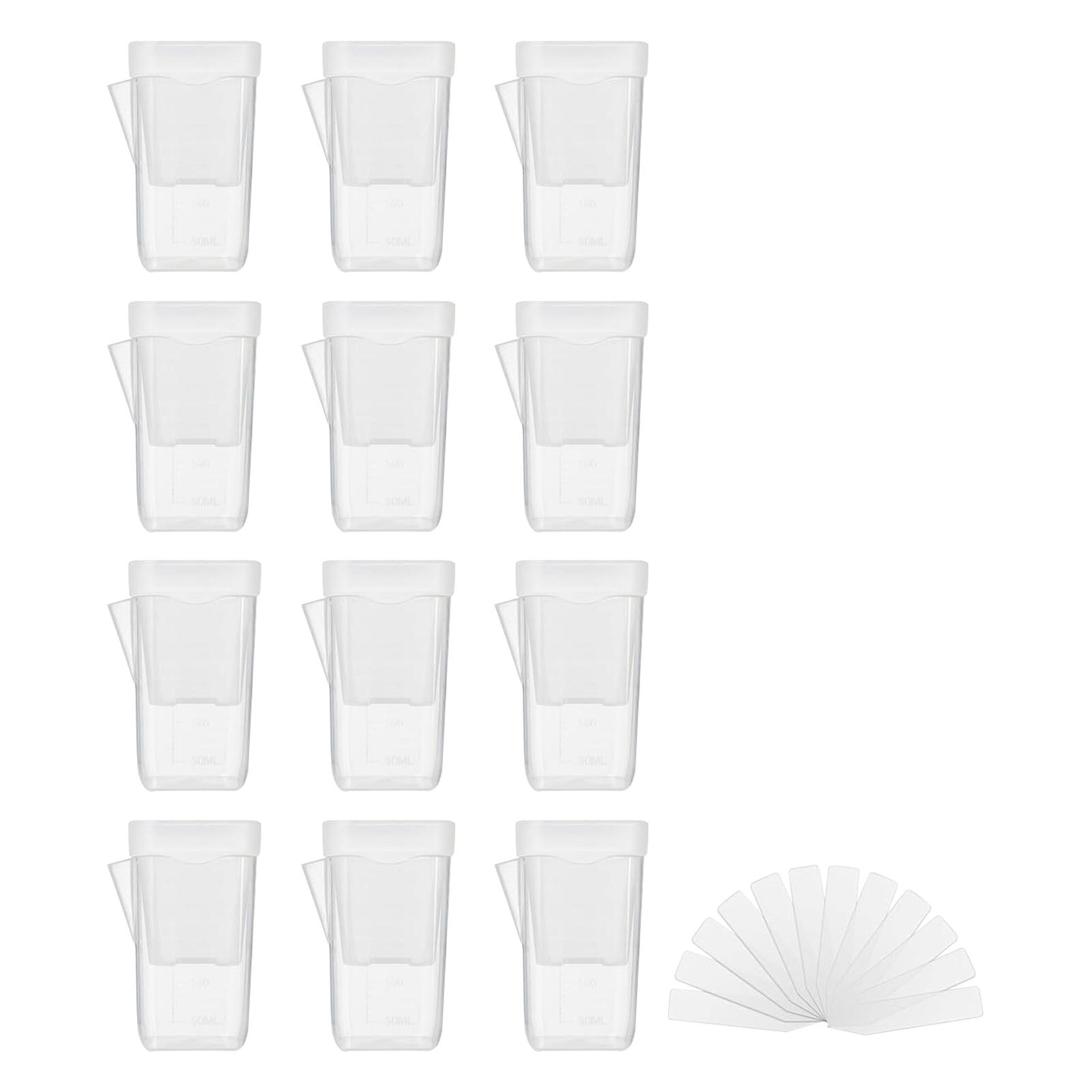 

12-pack 2.5-inch Self-watering Flower Pots, Suitable For Indoor Plants, Clear Plastic Pots, Semi-hydroponic, Propagation, Cuttings, Seedlings, Hoya. S білий