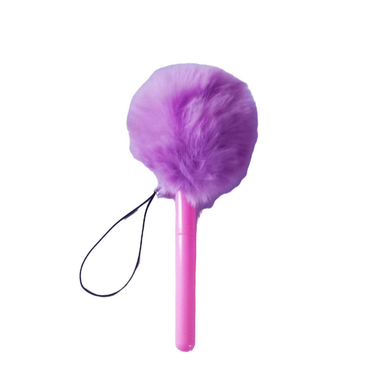 

Parting Wearable Plush Ballpoint Pen: Fluffy, Round, and Pressure Line Design 1.0mm Blue