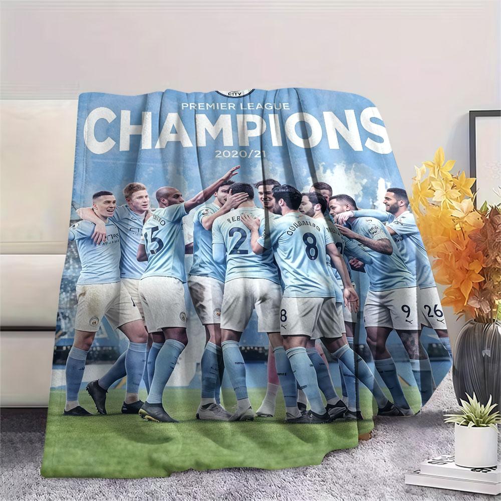 Royal MCFC Crown Blanket, High quality Comfortable for All Seasons, Home Decor, Warmth and Comfort